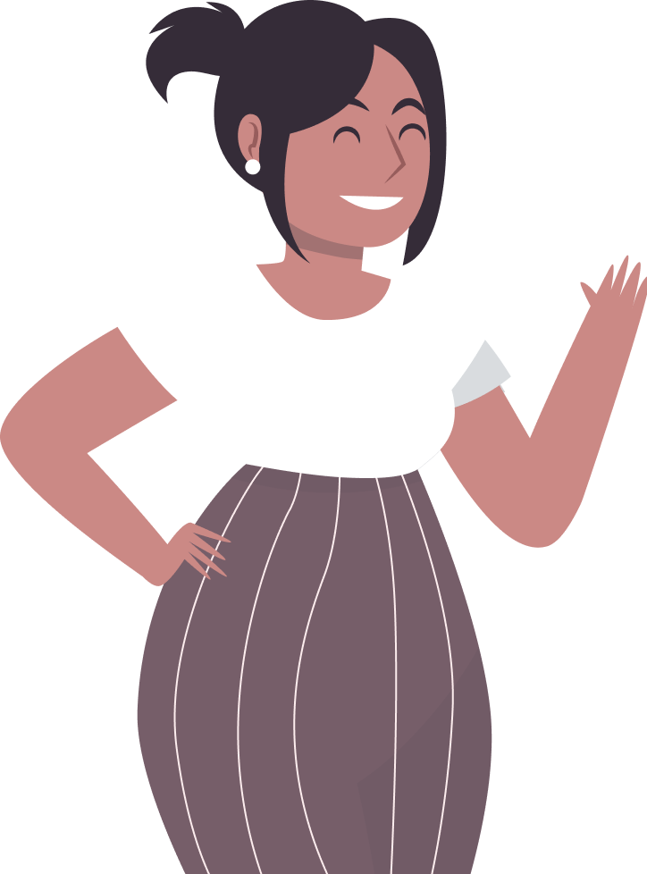 Vector illustration of a self-portrait depiction.